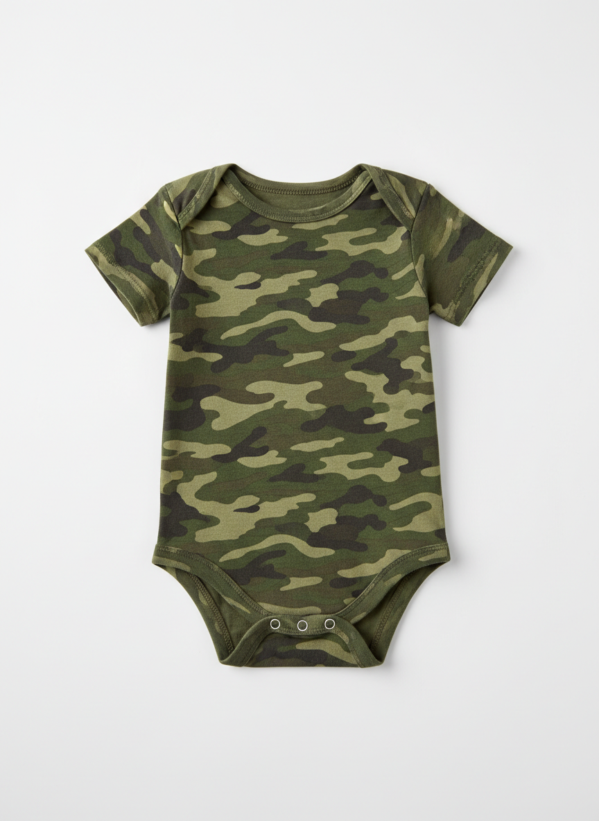 Rebel Camo Print Bodysuit