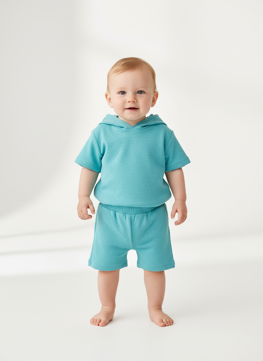 Solstice Terry Short & Hoodie Set