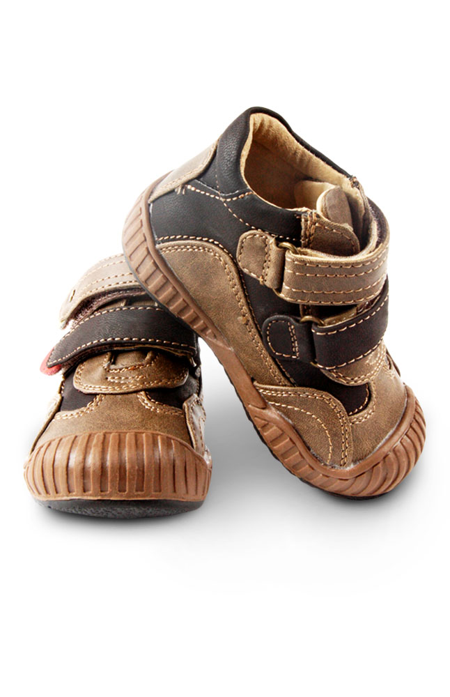 Luigi Valenti Baby Brown Leather Shoes