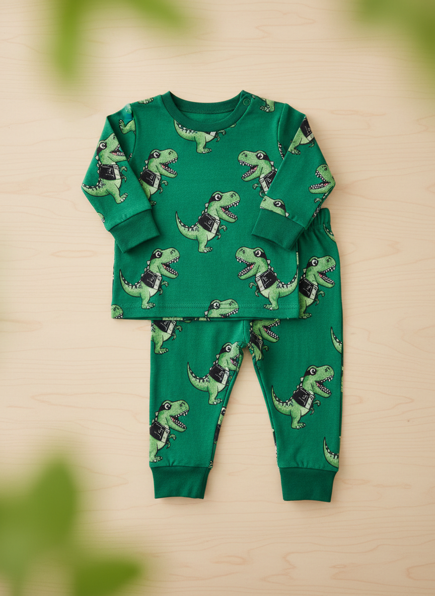 Rebel Dinosaur Print Sleep Set