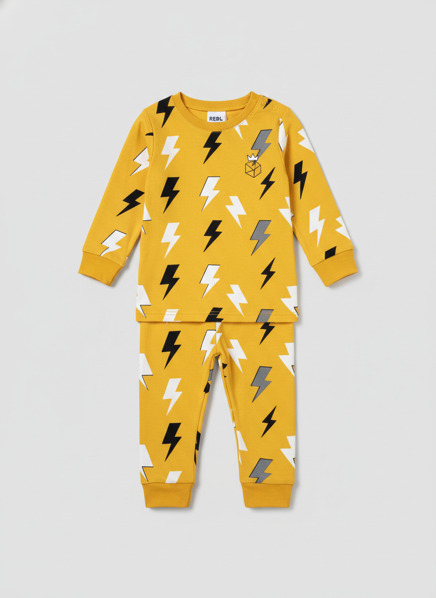 Rebel Lightning Bolt Pajama Set