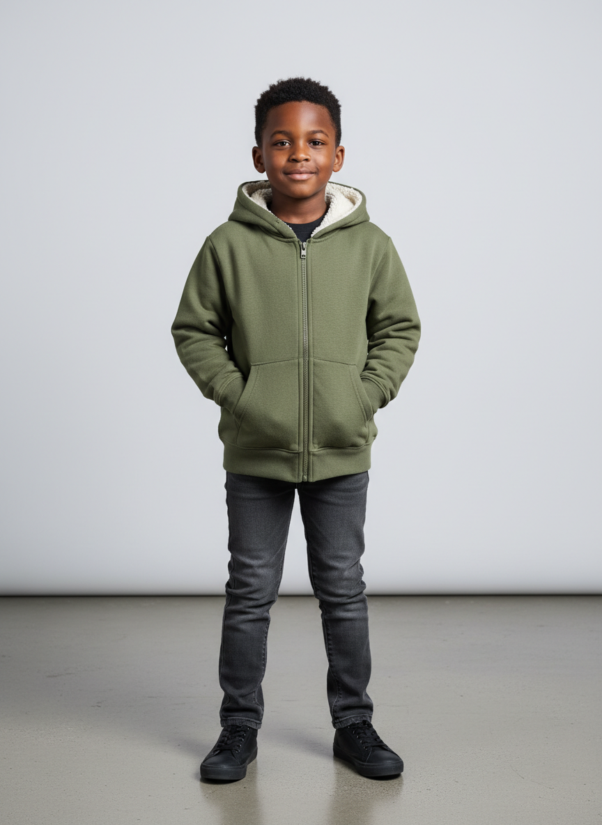 Aura Sherpa-Lined Zip Hoodie