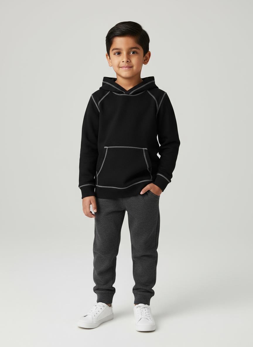 Rebel Contrast Stitch Hoodie