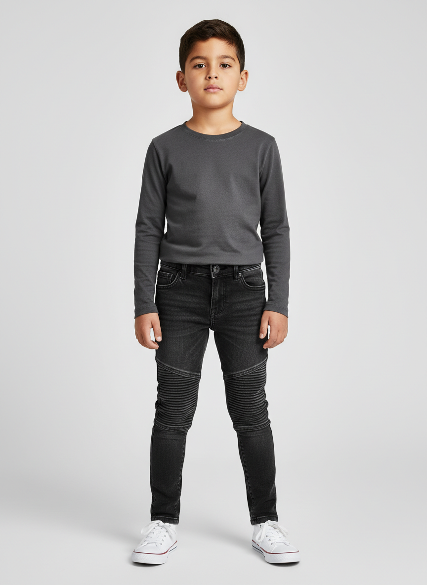 Rebel Slim-Fit Moto Jean