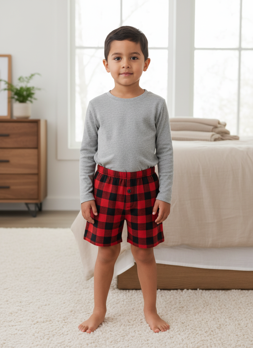 Vera Plaid Sleep Short
