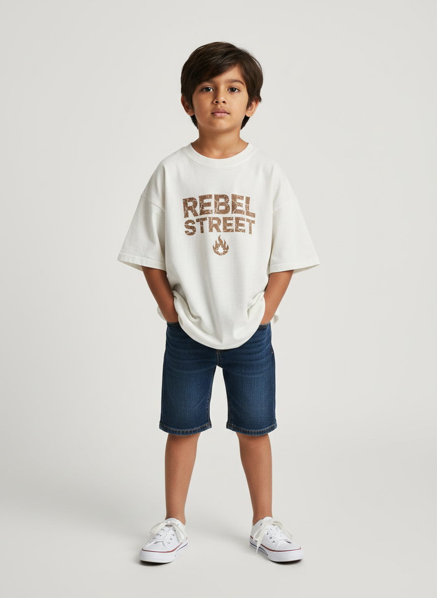 Rebel Street-Logo Boxy Tee