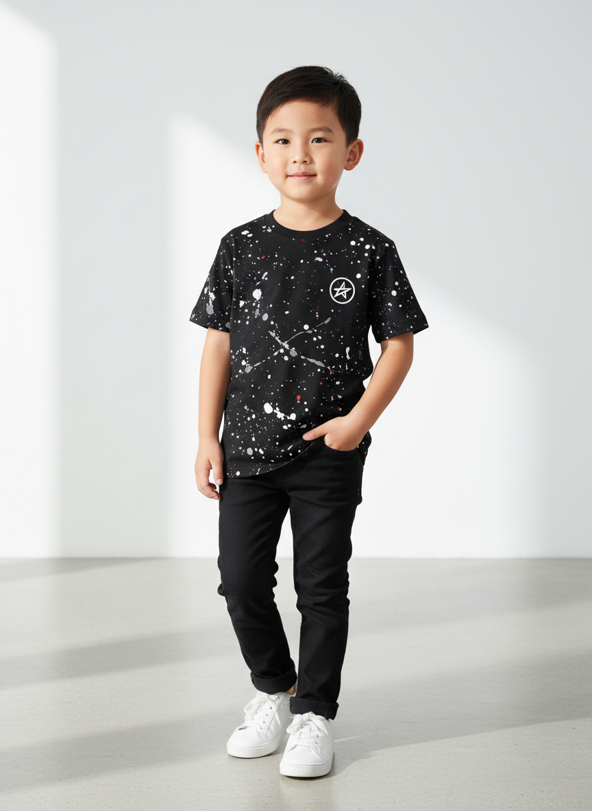 Rebel Splatter-Paint Art Tee