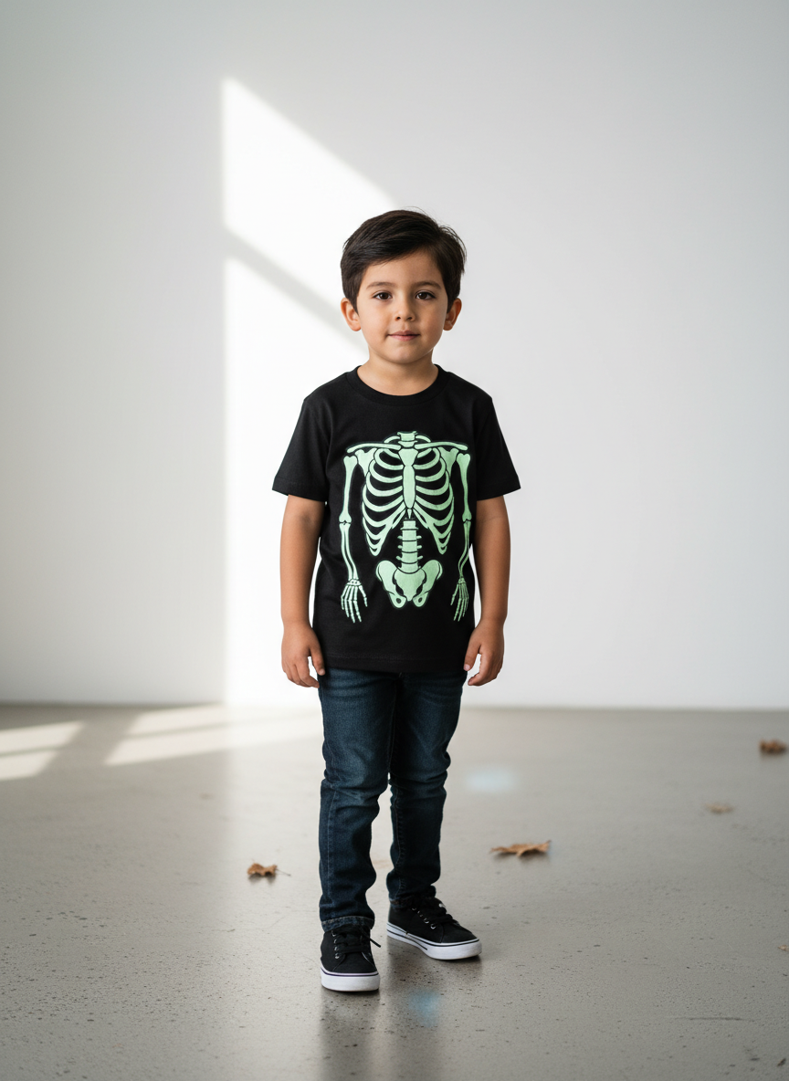 Aura Midnight Skeleton Tee
