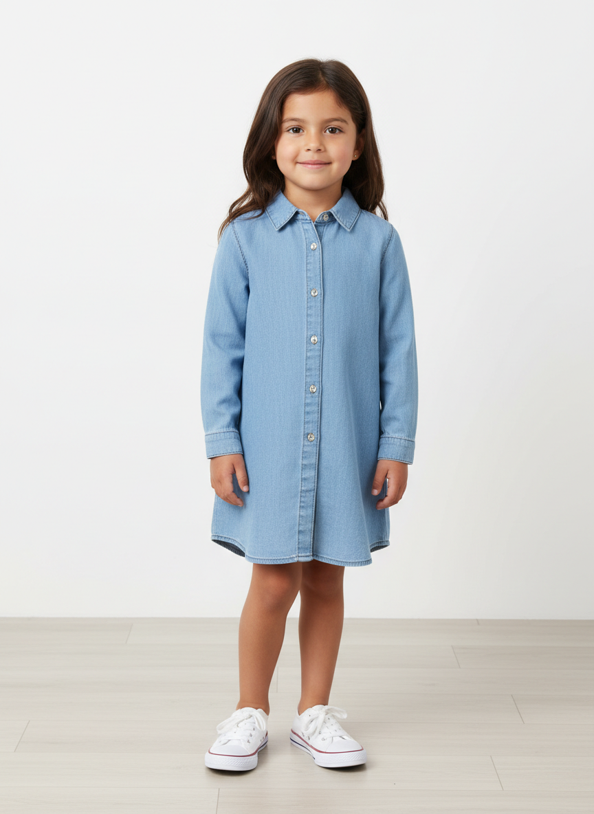 Vera Chambray Shirt Dress