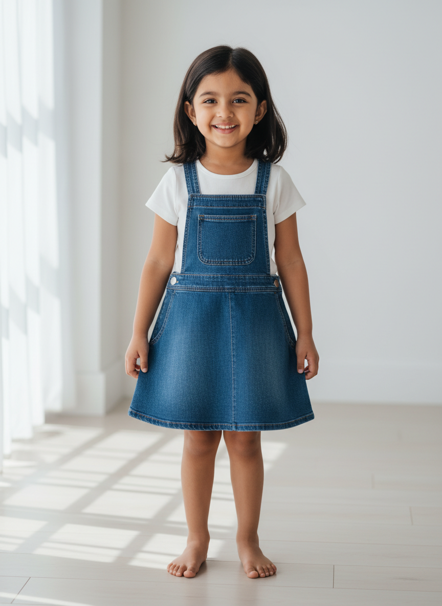 Rebel Denim Pinafore Dress