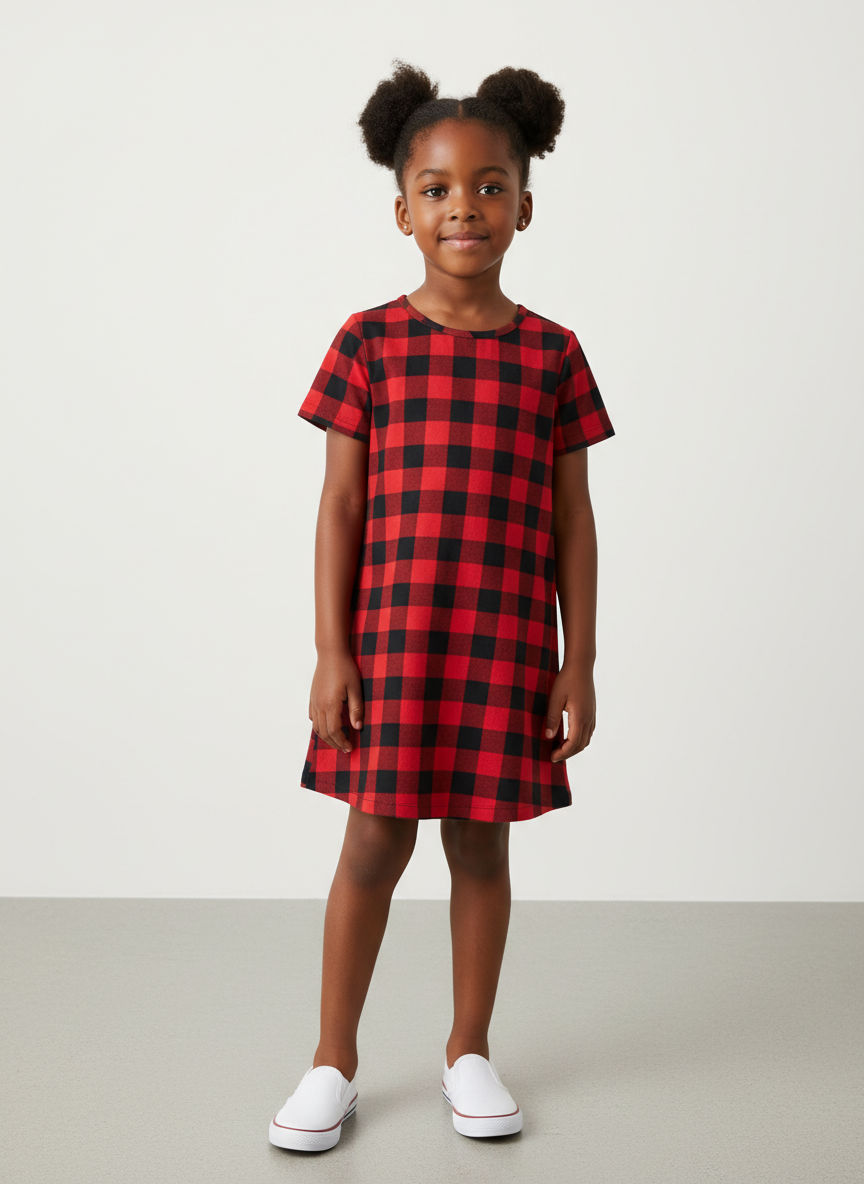 Rebel Checkered Shift Dress