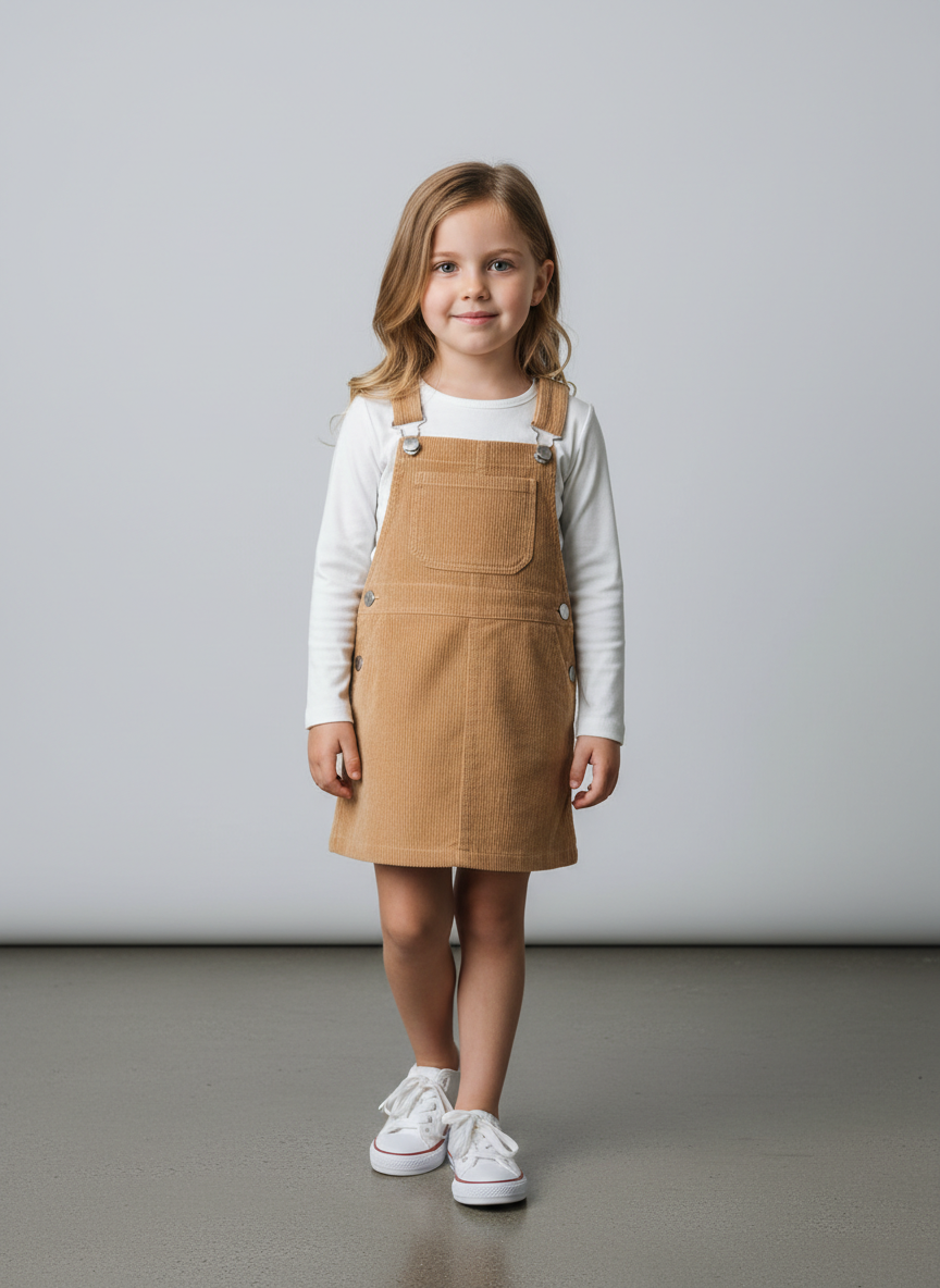 Rebel Corduroy Overall Dress