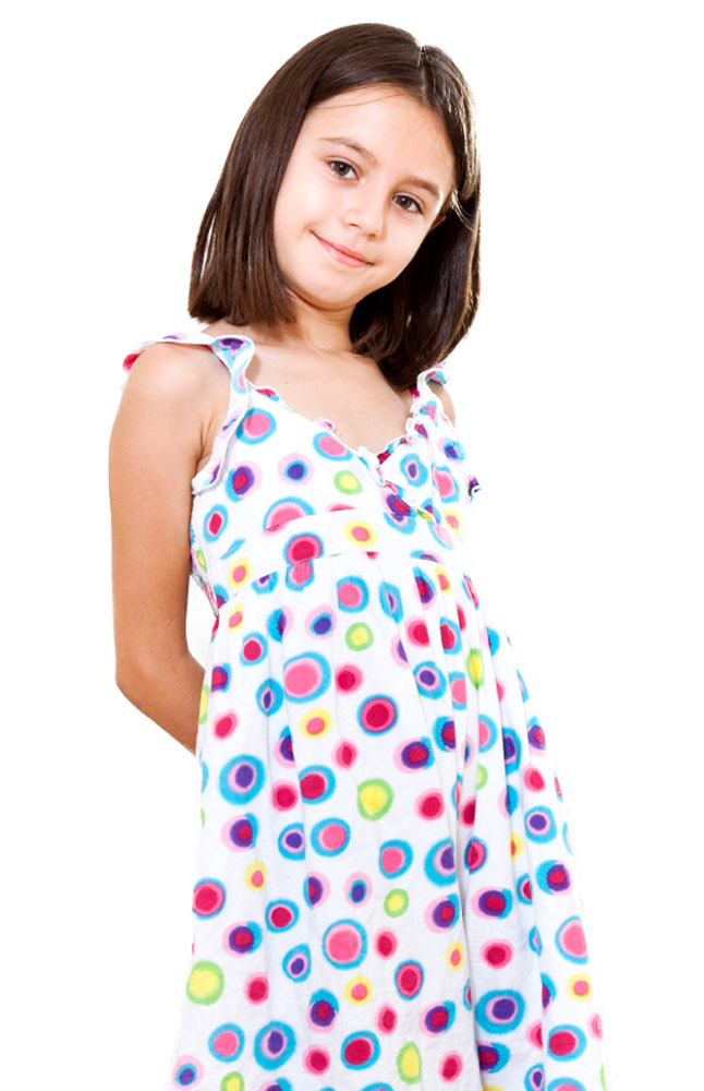 Versatil Girls' Pretty Polkadots Sundress