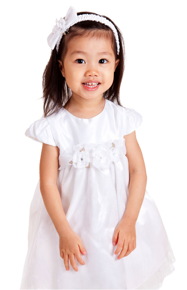 Albini Tots Girls' Dress with Rossettes
