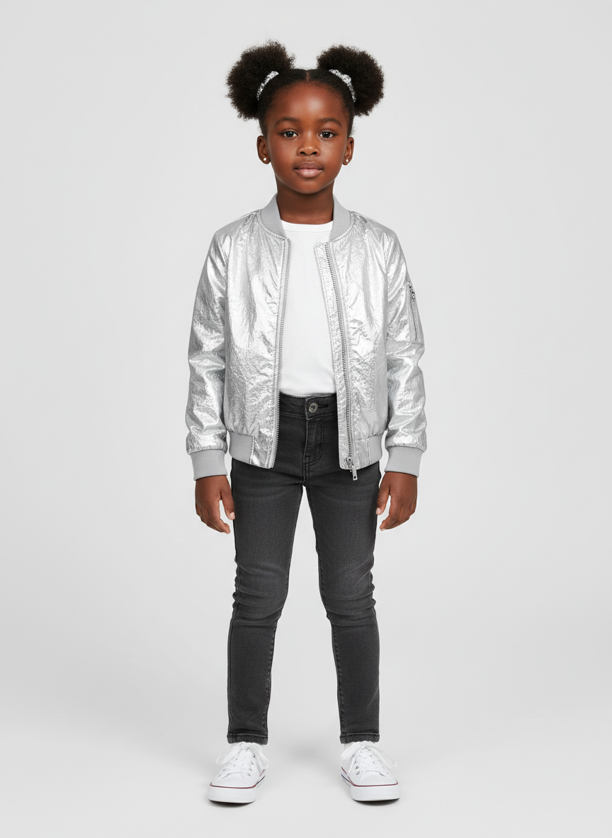Rebel Metallic Bomber Jacket