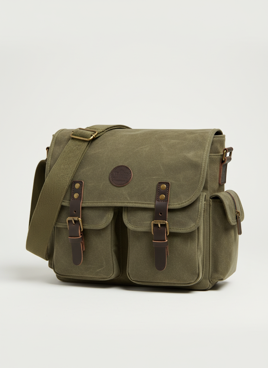 Vera Canvas Messenger Bag