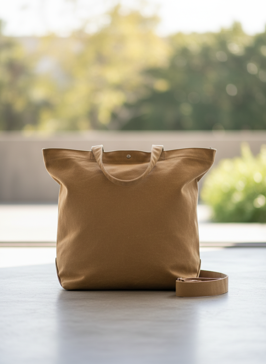 Aura Waxed Canvas Tote