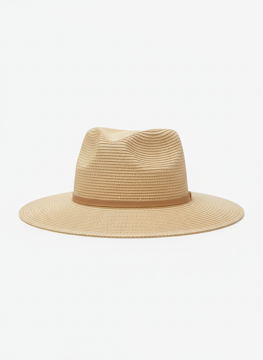 Aura Wide Brim Straw Panama