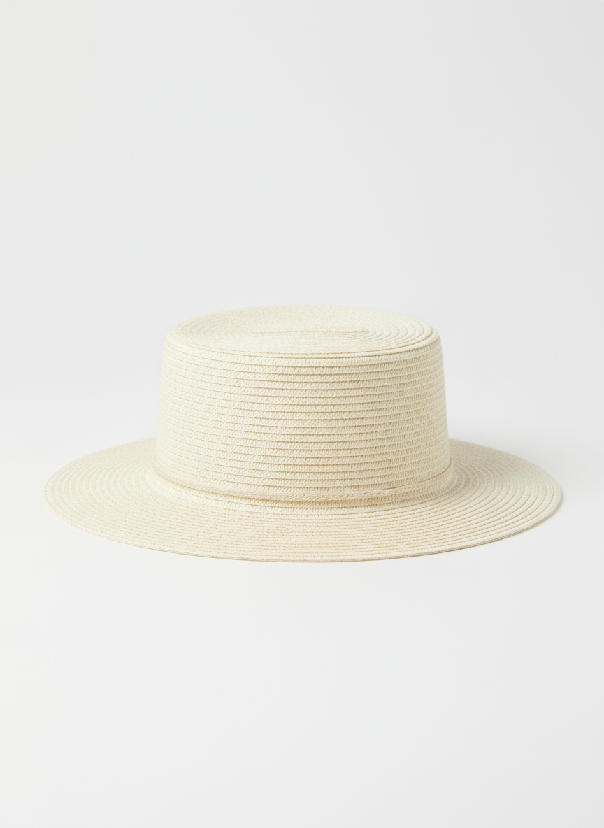 Aura Woven Boater Hat