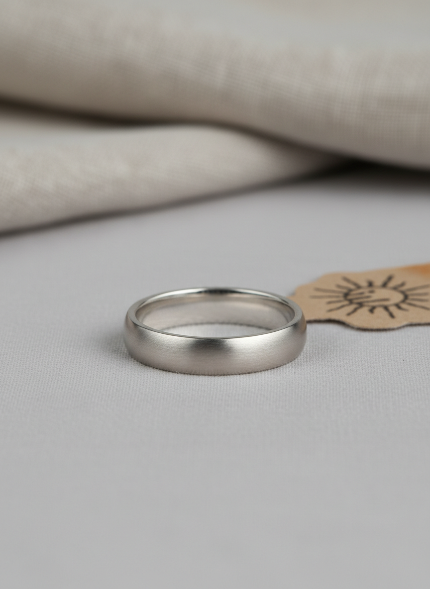 Lumina Minimalist Silver Band