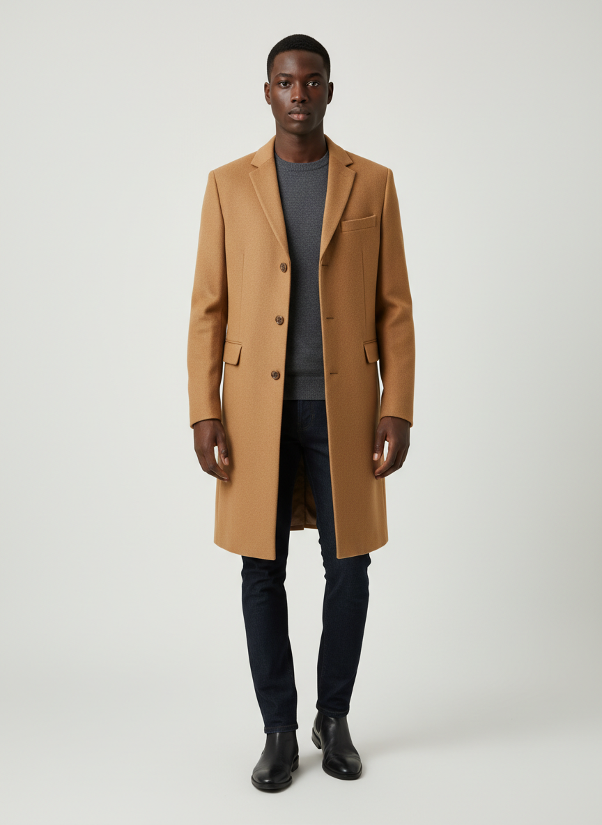Lumina Wool Blend Overcoat
