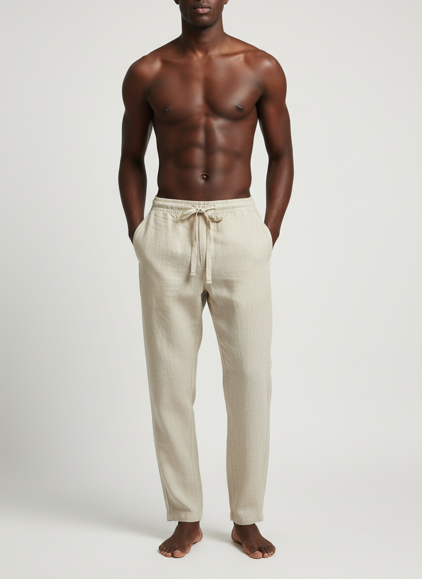 Solstice Drawstring Linen Pant