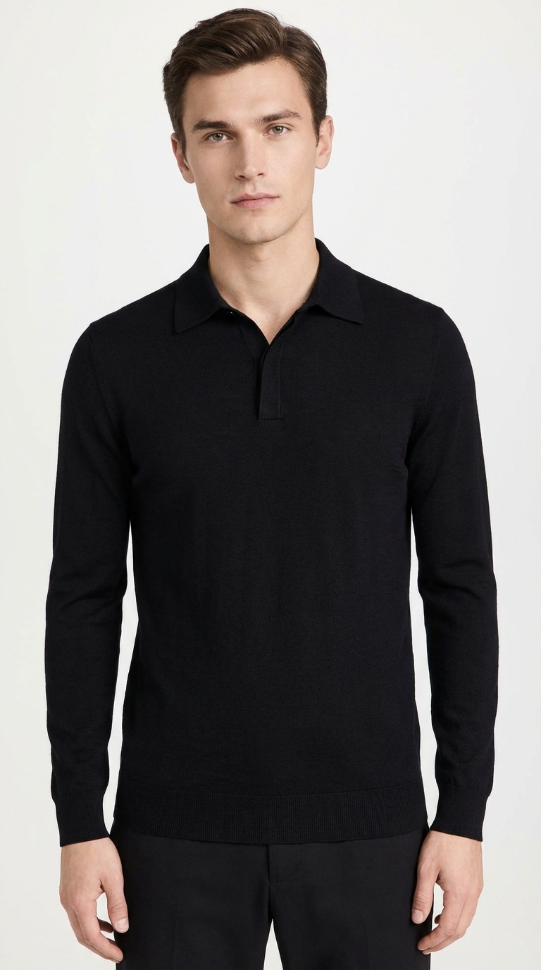 The Modern Cutaway Knit Polo