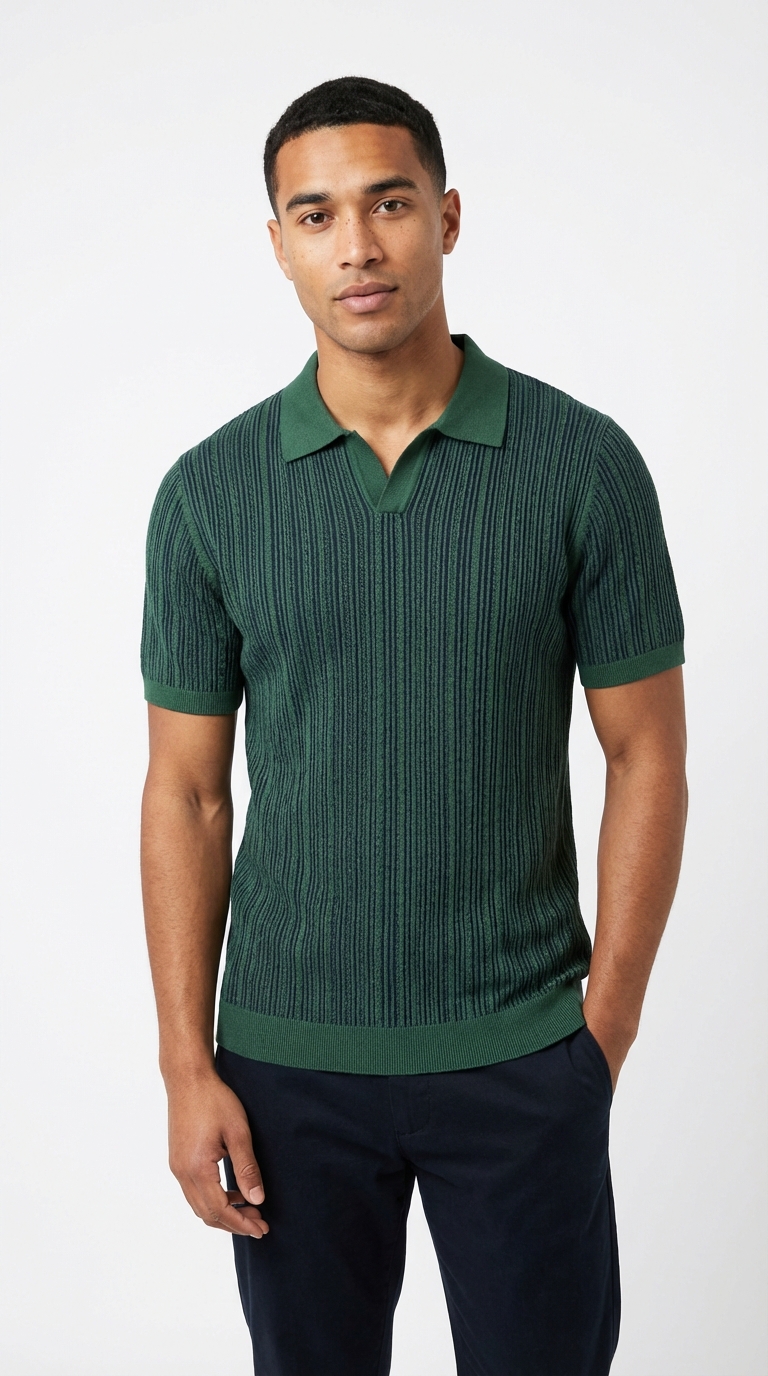 The Bold Vertical Stripe Polo
