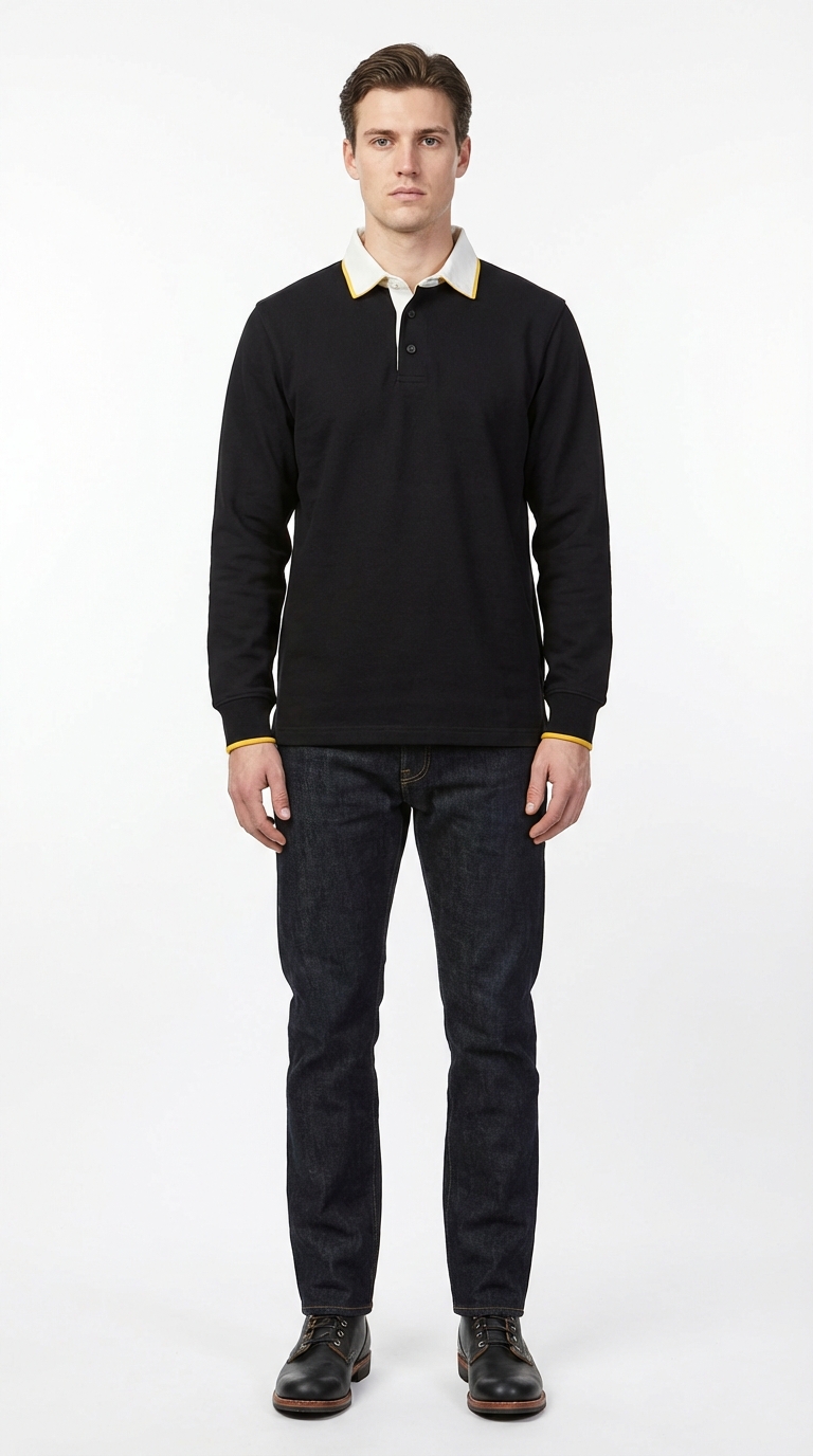 The Tipped Collar Rugby Polo