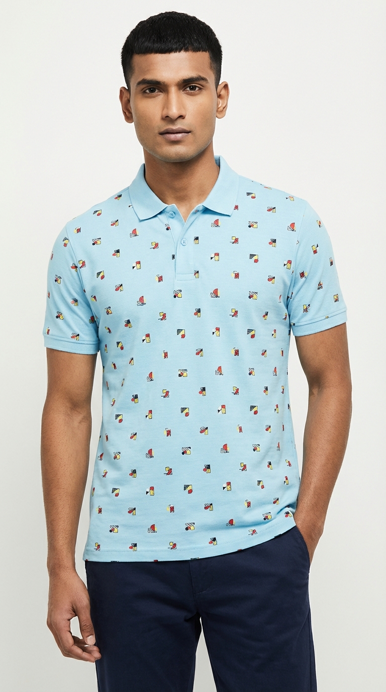 The Pop Art Printed Polo