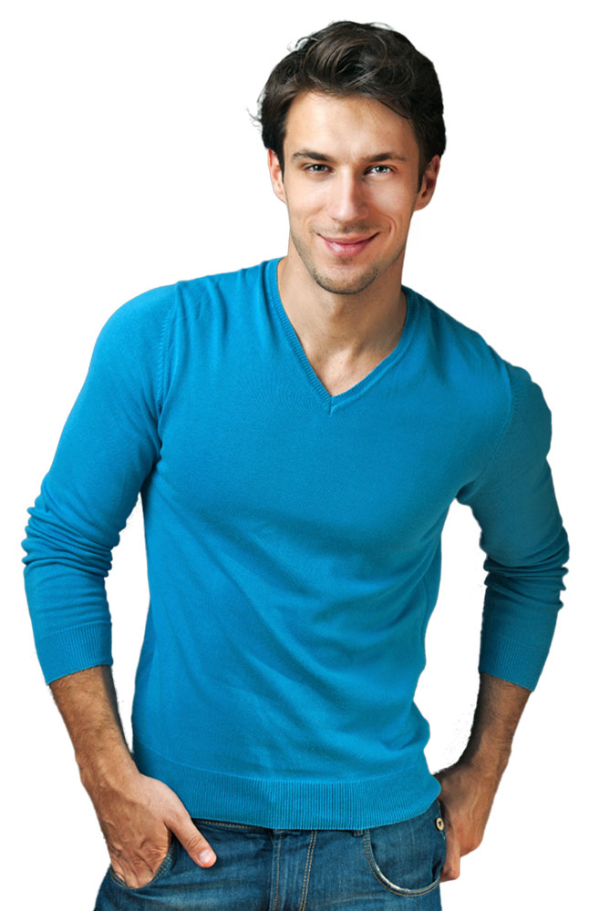 Versatil V-neck Cotton T-shirt