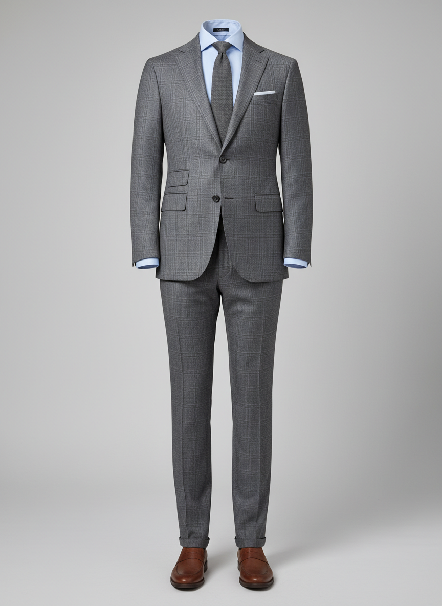 Lumina Modern Check Suit