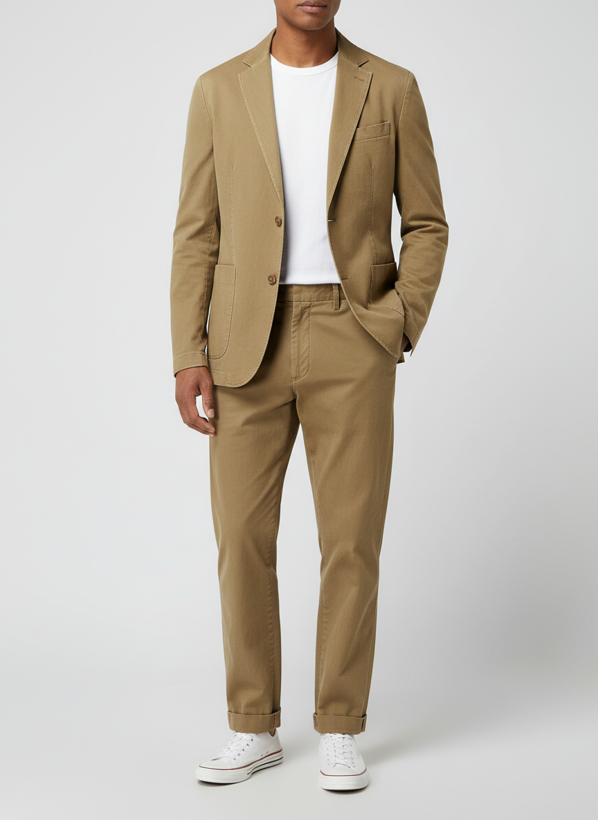 Solstice Cotton Twill Suit