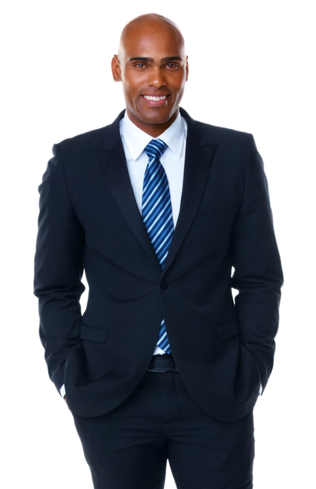 Albini Black Wool Suit