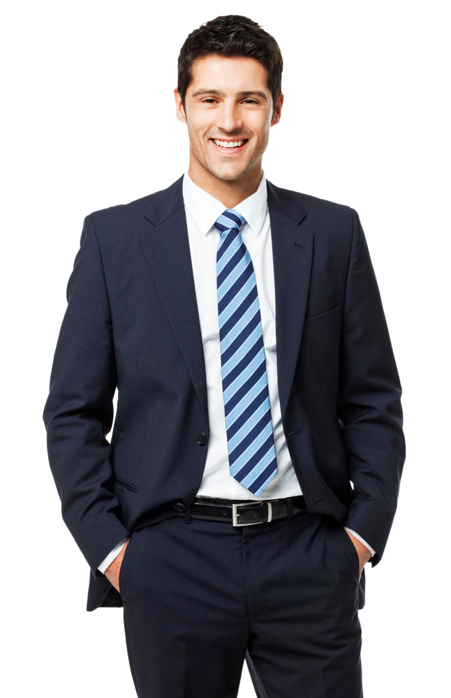 Luigi Valenti Navy Blue Formal Suit
