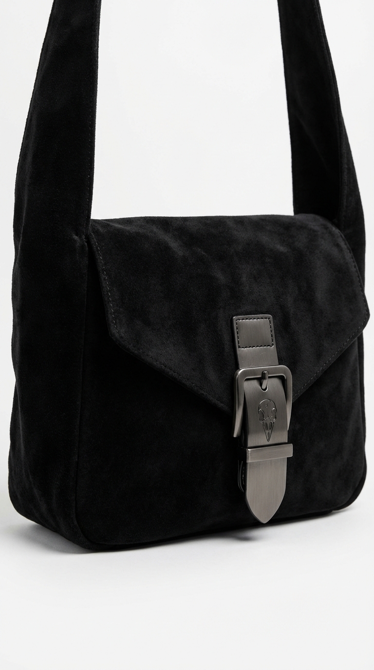 Raven Skull Flap Messenger