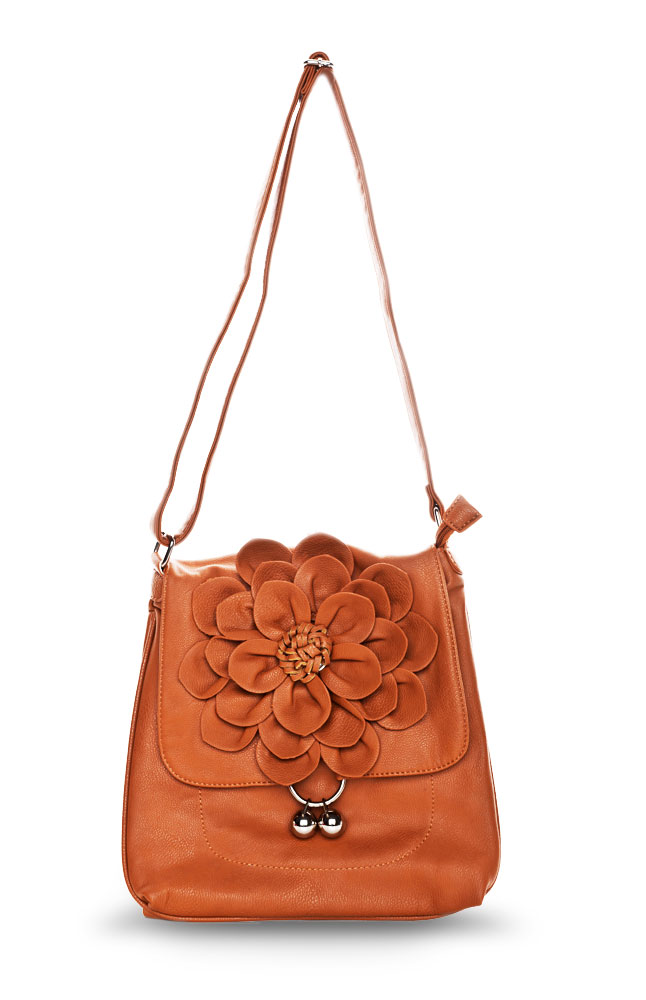 Hermitage Flowery Leather Bag