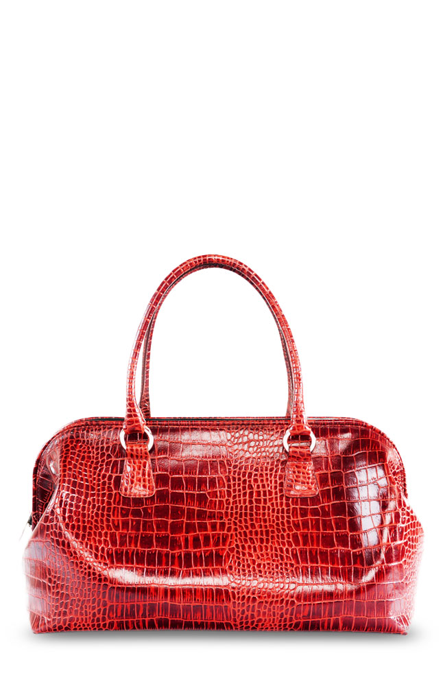 Borsati Red Crocodile Handbag