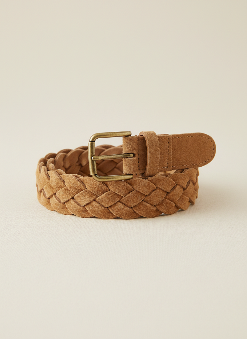 Solstice Braided Suede Belt