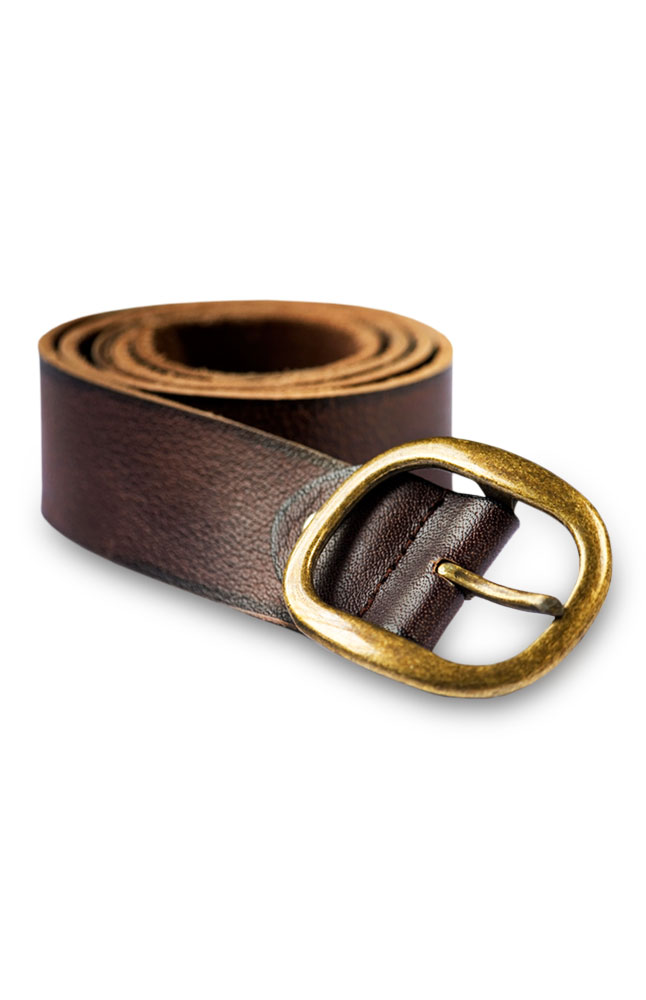 Borsati Chocolate-Colored Leather Belt