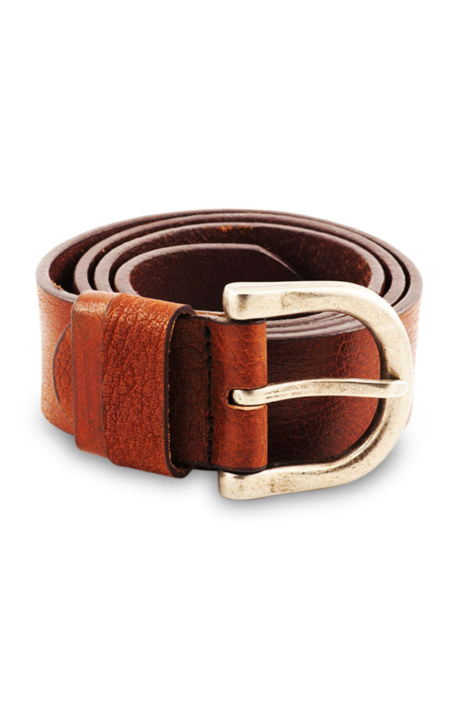 Luigi Valenti Brown Leather Belt
