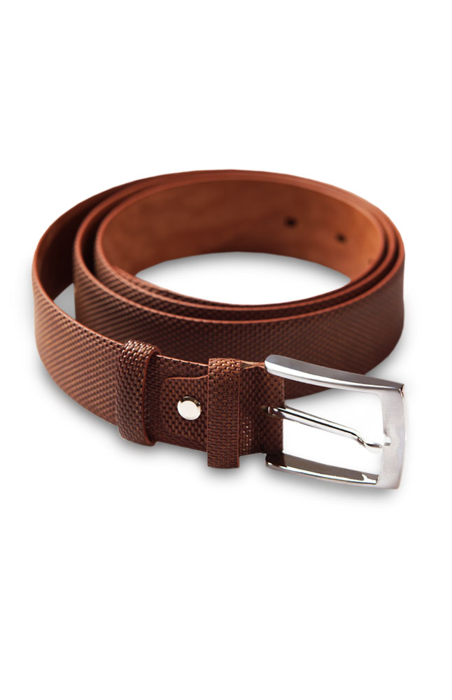 Gusso Textured Brown Belt