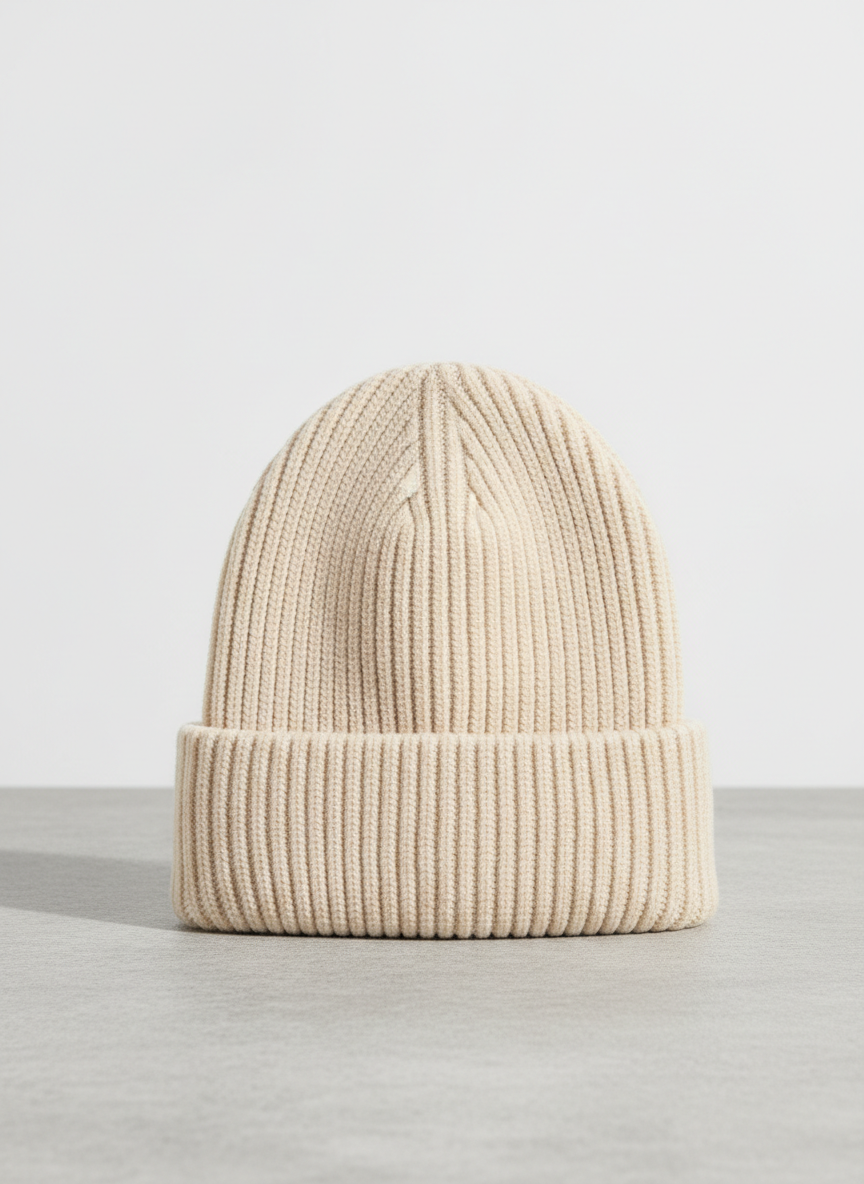Aura Ribbed Knit Beanie