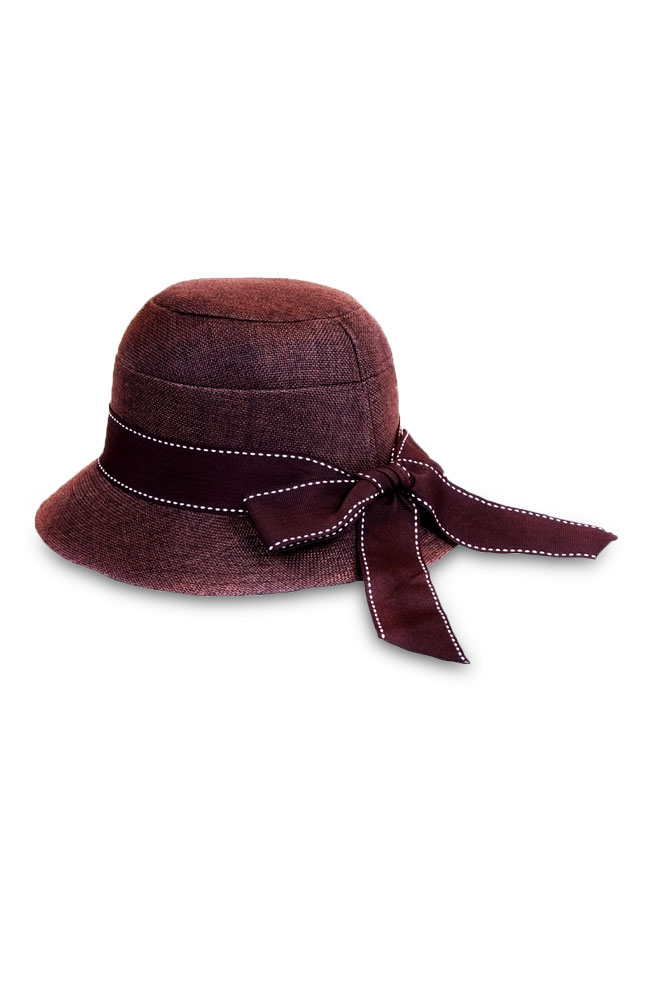 Hermitage Purple Cloche Hat