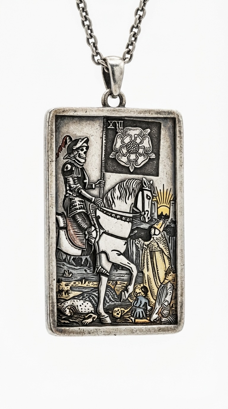 Tarot Card Pendant - Death