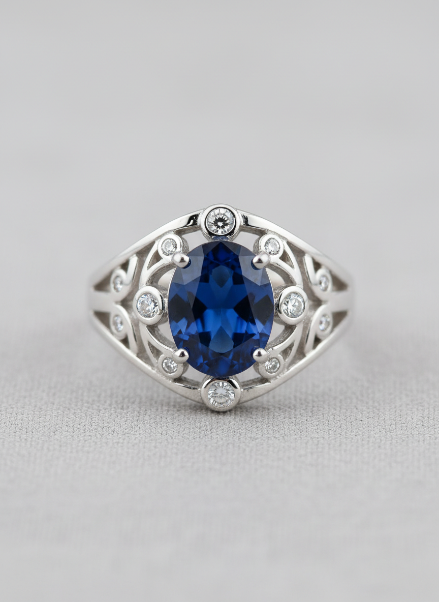 Vera Sapphire Cocktail Ring