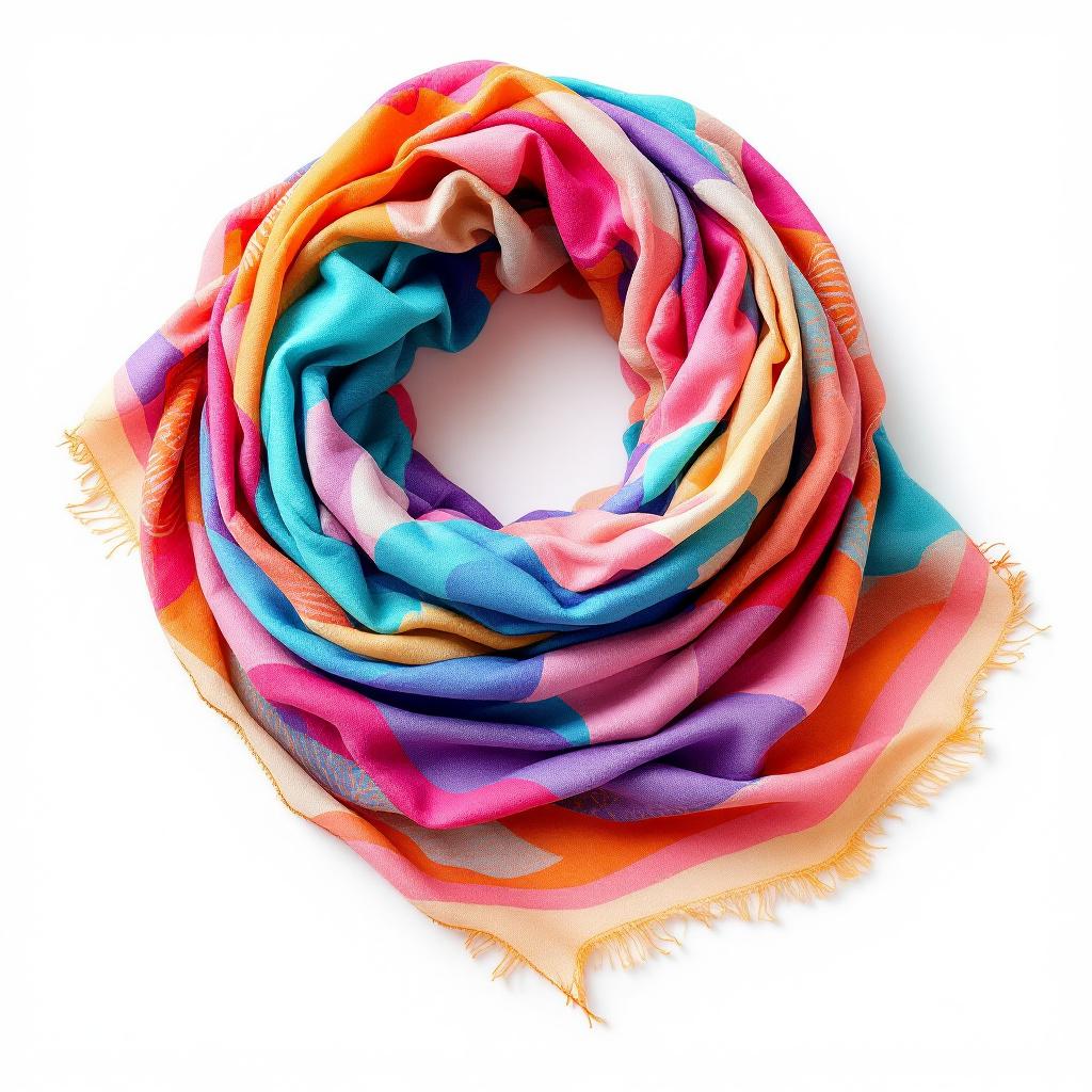 Rainbow Abstract Pattern Scarf