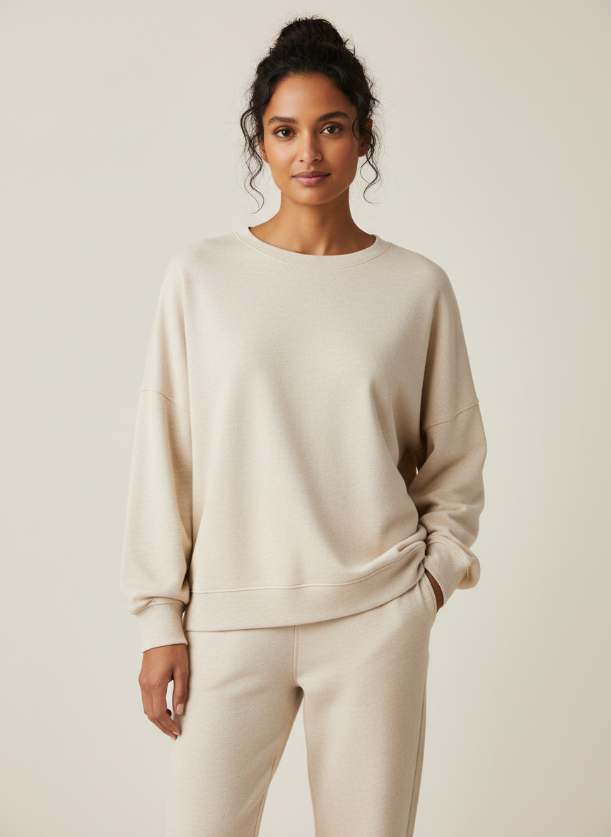 Vera Cloud-Knit Slouchy Sweatshirt