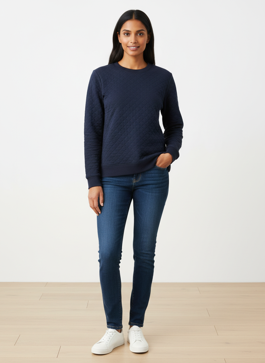 Solstice Quilted Layering Sweatshirt
