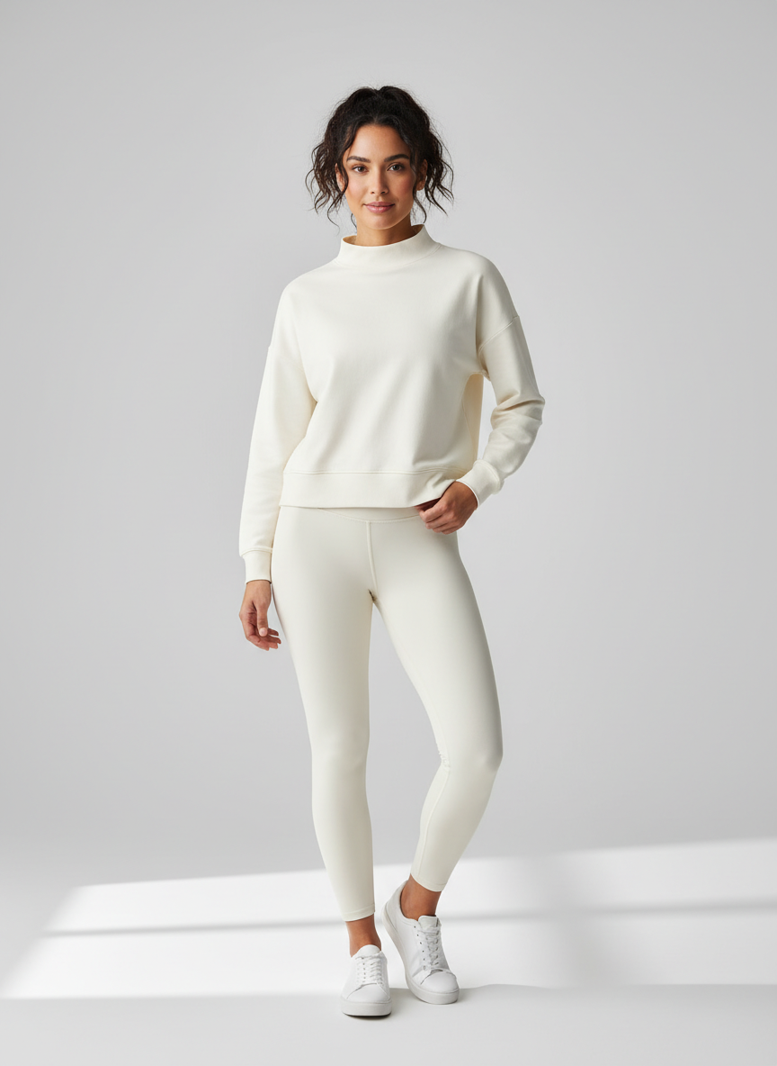 Vera Mock Neck Active Sweatshirt